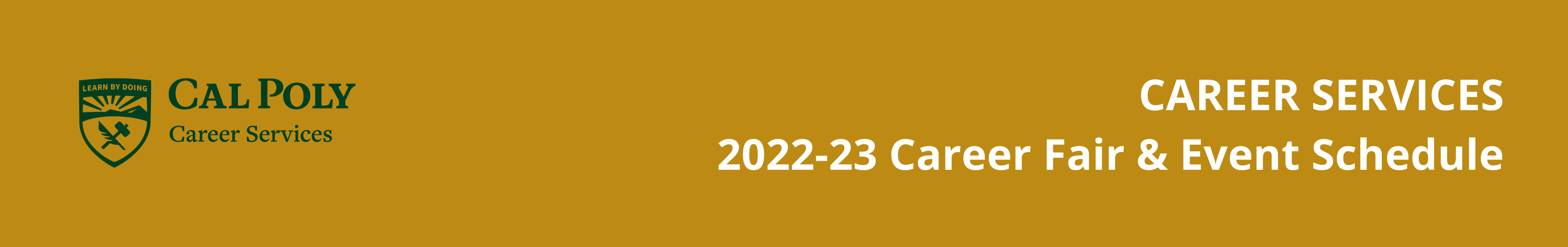 Career Fair Schedule Career Services Cal Poly, San Luis Obispo